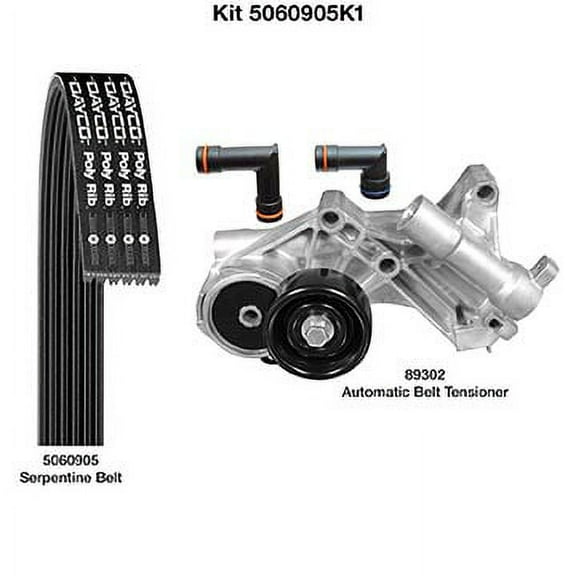 Dayco 5060905K1 - Serpentine Belt Drive Component Kit Fits select: 2004-2008 PONTIAC GRAND PRIX, 2006-2007 BUICK LACROSSE