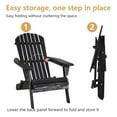 thumbnail image 5 of NiamVelo Outdoor Adirondack Chairs Set of 2, Folding Lounger Chair for Lawn,Outdoor,Patio,Fire Pit Seating Accent Furniture w/Natural Finish Weather Resistant, Wooden， Black, 5 of 10