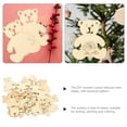 thumbnail image 5 of Raindrops Khaki Bear Cutouts 24Pcs Unfinished Wood Shapes for Home Crafts Graffiti Art Projects, 5 of 6