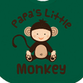 thumbnail image 4 of Inktastic Papas Little Monkey Boys Funny Boys or Girls Baby Bib, 4 of 4