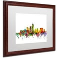 thumbnail image 2 of Trademark Fine Art ''Indianapolis Indiana Skyline'' by Michael Tompsett 16" x 20" White Matted Wood Frame (MT0560-W1620MF), 2 of 4