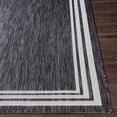 thumbnail image 3 of Mark&Day Outdoor Rugs, 5x7 Wezep Traditional Indoor/Outdoor Dark Gray Area Rug, Non Shedding Dark Grey Carpet for Patio, Porch, Deck, Bedroom, Living Room or Kitchen (5'3" x 7'7"), 3 of 7