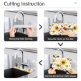 thumbnail image 5 of Yayeee Faucet Mat for Kitchen Sink 14.7" Diatomite Long Splash Guard Pad, White Watercolor Sunflowers, 5 of 7