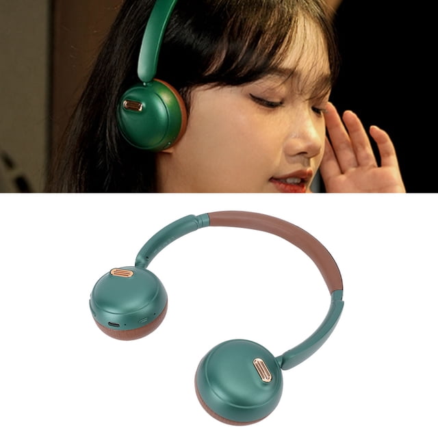 Auriculares Sobre La Oreja, Auriculares Inalámbricos de Cancelación de Ruido Activo Con Micrófono, Tierras de Altura de Comodidad Estéreo de Graves Profundos,