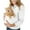 White, variant on Womens Pet Carrier Hoodies Kitten Puppy Pouch Shirts Animal Holder Hood Long Sleeve Sweatshirts