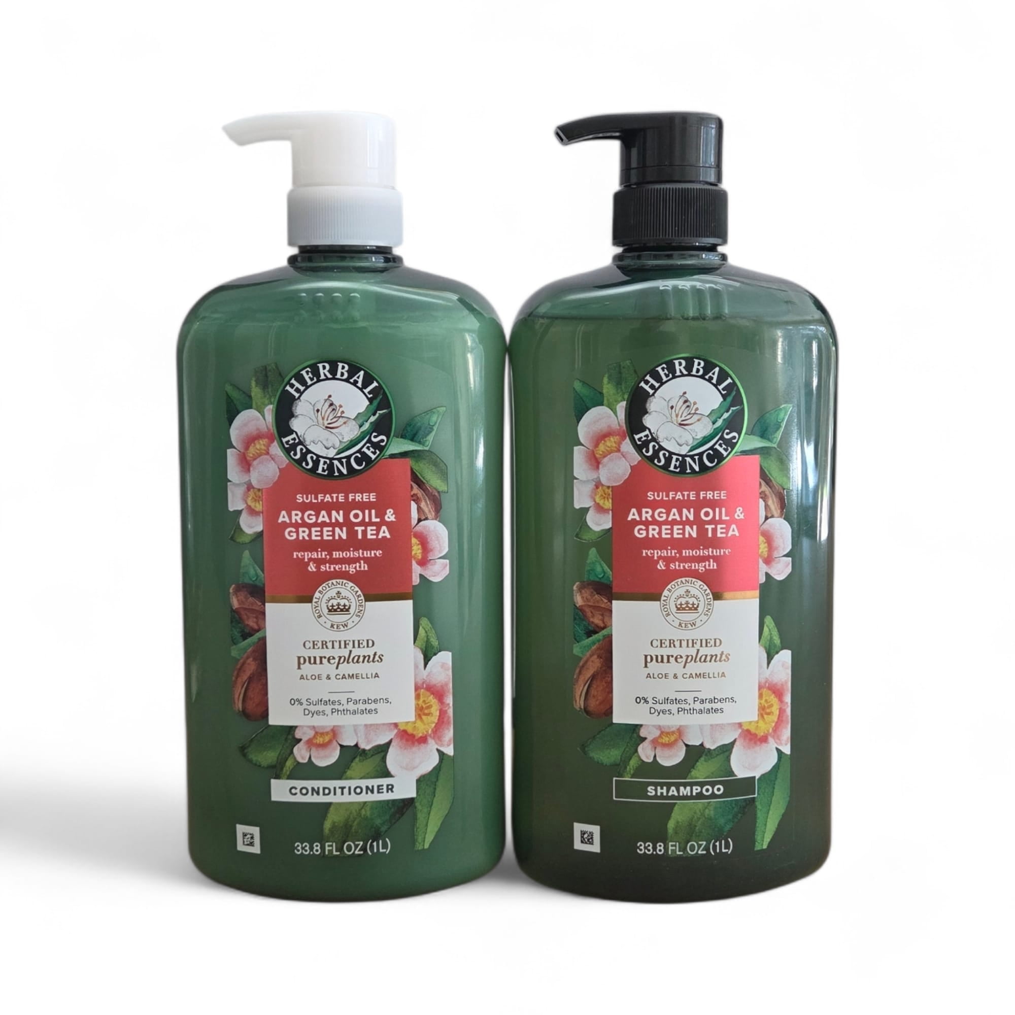 4 pack) Herbal Essences Shampoo and Conditioner Set, All Hair