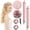 Pink, variant on GIRACOA 2 Pairs Heatless Hair Curlers Heatless Curlers Headband, Bun Bons Satin Heatless Curling Rod For Sleeping Overnight Lazy Curlers DIY Hair Styling Tools