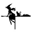 thumbnail image 2 of Letrero Metal para Esquina Puerta Halloween Adorno (bruja), 2 of 6