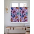 thumbnail image 2 of Cartoon Tractor Bathroom Window Curtain, Cute Beep Car Digger Shovel Truck Light Purple Light Filtering Coffee Kitchen Curtains, Bedroom Living Room Curtains 2 Panel 84"x54", 2 of 6