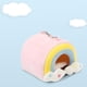 thumbnail image 3 of Casa de animales pequeños, nido pequeño para mascotas, cama, escondite, jau, accesorios para conejillo de , , hurón, pneador de azúcar, Zulema Casa nido de hámster, 3 of 8