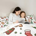 thumbnail image 5 of Castle Fairy 3-Piece Full Gingerbread Christmas Comforter Set, 5 of 8