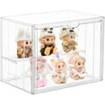 thumbnail image 2 of SANKEU Clear Acrylic 4 Tier Figure Display Case with 3 Movable Plates, Stackable Showcase with Magnetic Door for Collectibles (Large-1pack), 2 of 7