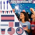 thumbnail image 3 of Paper Party Plates, Disposable Dinnerware, 9 In, Stars, Independence Day Decorations, Holiday Cookouts, Blue Border, 24 Pc, 3 of 3