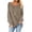 Kaki, variante sur Femmes Couleur Bloc Patchwork Col Rond Manches Longues Pull-Shirt