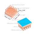thumbnail image 1 of 5pcs Pure Copper Heatsink Heat Sink Radiator Cooler for Raspberry / Banana Pi Electronic 3D printer CHIP IC MOS with Thermal Pad 5pcs 13x12x7mm, 1 of 6