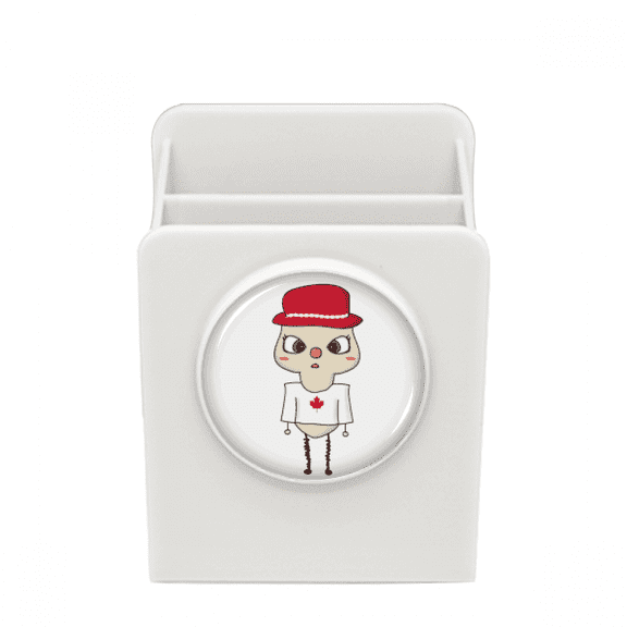 Canada Country Maple Ottawa Flag UU Desk Pencil Holder Cup Pen Organizer