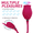 Red, variant on Rose Clitoral Nipple Sucker with Licking Tail Stimulator Sex Toy in Purple