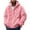 Pink, variant on JTieacloth Men's Coats Men's Casual Sweatshirt Zipper Hoodie Loose Warm Coat Winter Top Slim Coat Long Sleeve Hooded Sweatshirt Top Jacket Black
