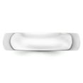 thumbnail image 2 of 14K White Gold Ring Band Wedding Standard Half Round, 2 of 3