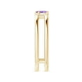 thumbnail image 3 of ANGARA Natural Tilted Marquise Amethyst Solitaire Split Shank Ring in 14K Yellow Gold for Women (Size-5x2.5mm) | February Birthstone, Anniversary, Jewelry Gift for Women | Natural Amethyst Ring, 3 of 9