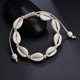 thumbnail image 4 of Tobilleras genéricas con colgante de concha bohemia para mujer, cadena de cuerda hecha a mano, pulsera de tobillo estilo bohemio ajustable multicapa para pierna y pie, 1 Uds. (blanco) ER, 4 of 5