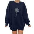 thumbnail image 1 of 2023 Chandail de Mode pour Femmes Rabais de 50 % Liquidation Imprimé à la Mode Coupe Ample à Manches Longues Col Rond Chandail à Capuchon, 1 of 1