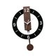 thumbnail image 2 of Reloj de pared acrílico decorativo silencioso sin tictac redondo nórdico colgante reloj hogar Negro, 2 of 9
