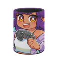 thumbnail image 3 of APHMAU-theme Cylinder Pen Holder Pencil Organizer with Flannel Lining PVC Leather Material Cardboard Base for study work 10*8CM, 3 of 6
