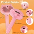 thumbnail image 5 of Cat Steam Brush for Shedding, 4 in 1 with Release Button, Self Cleaning Pet Misting Hair Comb with Handle for Grooming Kitten Dog(Pink), 5 of 6