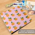 thumbnail image 4 of FORMRS 3 Ring Photo Album 4"x6" Self Adhesive Large Capacity PU Leather Cover, Cartoon Oranges, 4 of 8