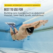 FINIS Shooter - Fiberglass Monofin to Improve Form and Strength - Mermaid-Style Swimming Fin for Men and Women - Adult Swim Flipper for Swimming and Pool Accessories - Medium