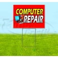 thumbnail image 1 of Computer Repair (18" x 24") Yard Sign, Includes Metal Step Stake, 1 of 6