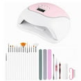 thumbnail image 1 of 120W UV Nail Lamp LCD Display Time Settable Quick Drying for Nails Toes DIY Mainicure Tools Set, 1 of 8