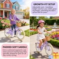 thumbnail image 6 of KORIMEFA Girls Bike for Toddlers 8-12 Years Old Kids 20 Inch Children Bicycles with Handbrake & Kickstand, Multiple Colors, 6 of 14