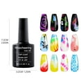2PCS Nails Gel Polish No Wipe Top Coat Shine Finish and Long Lasting Soaks off Nail Lamp 8Ml
