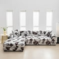 thumbnail image 3 of TOPCHANCES Stretch Couch Covers, L Shape Sofa Slipcovers for 3 + 3 Seaters Sectional, Furniture Protector Cover Home Decor, 3 of 8