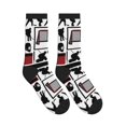 thumbnail image 4 of Women's Men's Hockey Player Colorful Novelty Pattern Crew Athletic Socks, 4 of 7