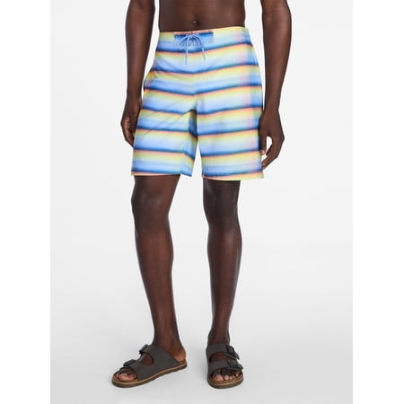 George Men's and Big Men's E-Board Swim Trunks with UPF 50+, 9" Inseam, Sizes S-3XL