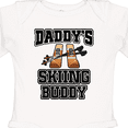 thumbnail image 4 of Inktastic Daddys Skiing Buddy Kids Skis Boys or Girls Long Sleeve Baby Bodysuit, 4 of 5