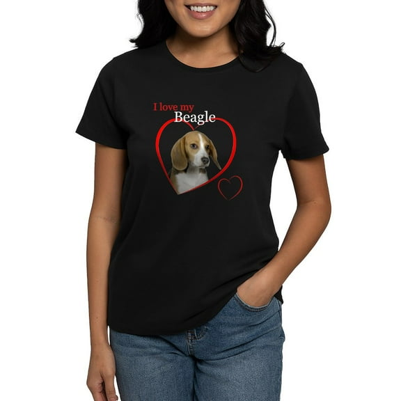 CafePress - Beagle Women's Dark T Shirt - Women's Traditional Fit Dark T-Shirt