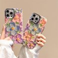 thumbnail image 3 of High Sense Spot Drill Oil Painting Flowers Phone Case,iPhone 14 Pro Max, 3 of 6