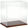 Plymor Clear Acrylic Display Case with Hardwood Base, 12" W x 8" D x 12" H