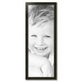 thumbnail image 2 of ArtToFrames 16" x 44" Honors Black with Gold Picture Frame, 16x44 inch Black Wood Poster Frame (WOM-5158), 2 of 7