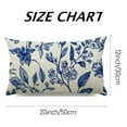 thumbnail image 3 of Heduofu Spring Pillow Cover 12x20 Set of 2 Floral Throw Pillowcase Flowers Leaves Outdoor Lumbar Home Decoration Outdoor Garden Couch Sofa Farmhosue Decor, 3 of 8