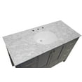 thumbnail image 4 of Horizon 48" Bathroom Vanity with Marine Gray Cabinet and Carrara Marble Top, 4 of 7