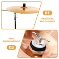 thumbnail image 3 of BESTYASH Accessory 5x1.96x0.28in Grey Cymbal Felt Pads Set for Performance 21PcsSet, 3 of 8