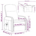 thumbnail image 4 of vidaXL Massage Reclining Chair Cream White Faux Leather, 4 of 5