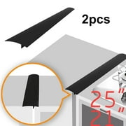 Cheers 2Pcs Silicone Anti-Oil Kitchen Counter Stove Gap Cover Seal Slit Filler Strip