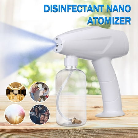 

Blue Light Nano Steam Atomizing Fogger Disinfection Sprayer With Battery Christmas Halloween Decoration Decorations Room Bathroom Fall Autumn Home Decor Family Kitchen Home Essentials XYZ 16738