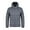 Gray, variant on Men's Heavy Duty Waterproof Hooded Jacket with Thick Construction for Extreme Weather Conditions